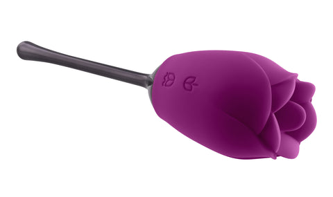 Playboy Pleasure PETAL Vibrator with Tongue-Flicking Head > Sex Toys For Ladies > Rose Stimulators
