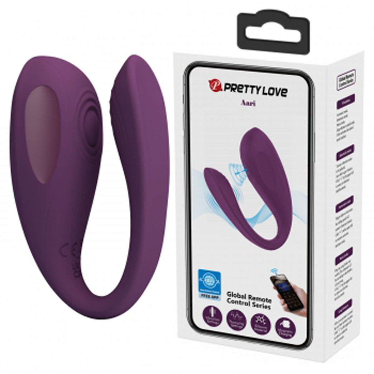 Aari Byzantium – App Control Couples Vibrator with 10 Vibration and Thumping Settings > Sex Toys > Couples Toys