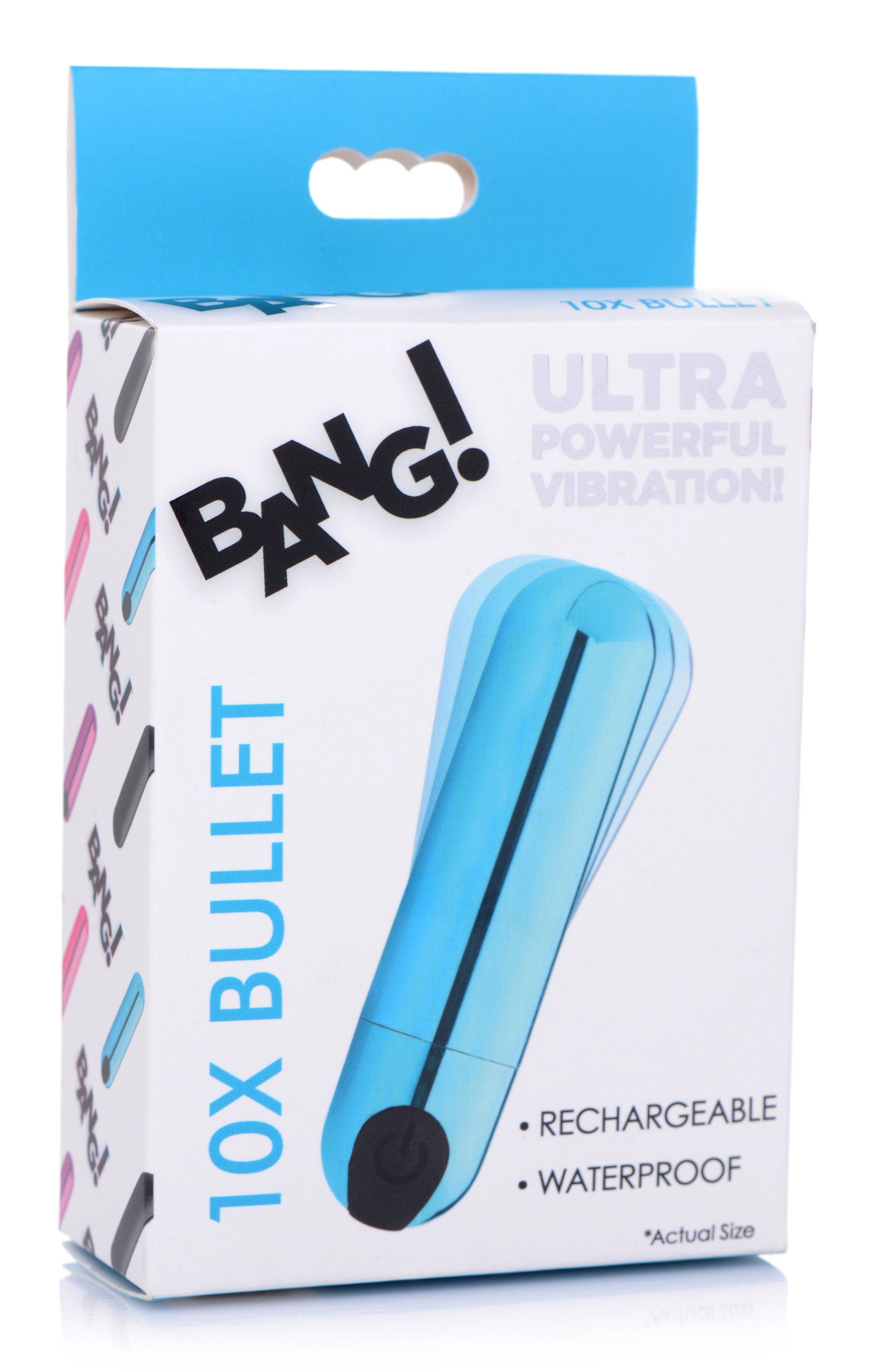 Bang! 10X Vibrating Metallic Bullet Vibrator in Blue > Vibrators > Mini Vibrators