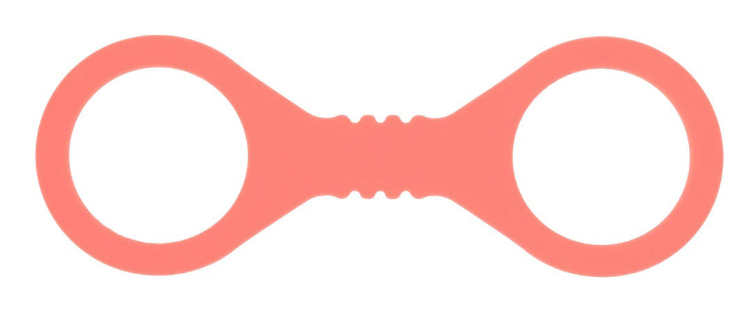 Peaches N Creame Silicone Cuffs (Orange) – Small Silicone Cuffs 9" Secondary image