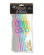 Glitterati Penis Silly Straws Set of 8 Reusable Party Straws Multi > Novelties > Party Supplies