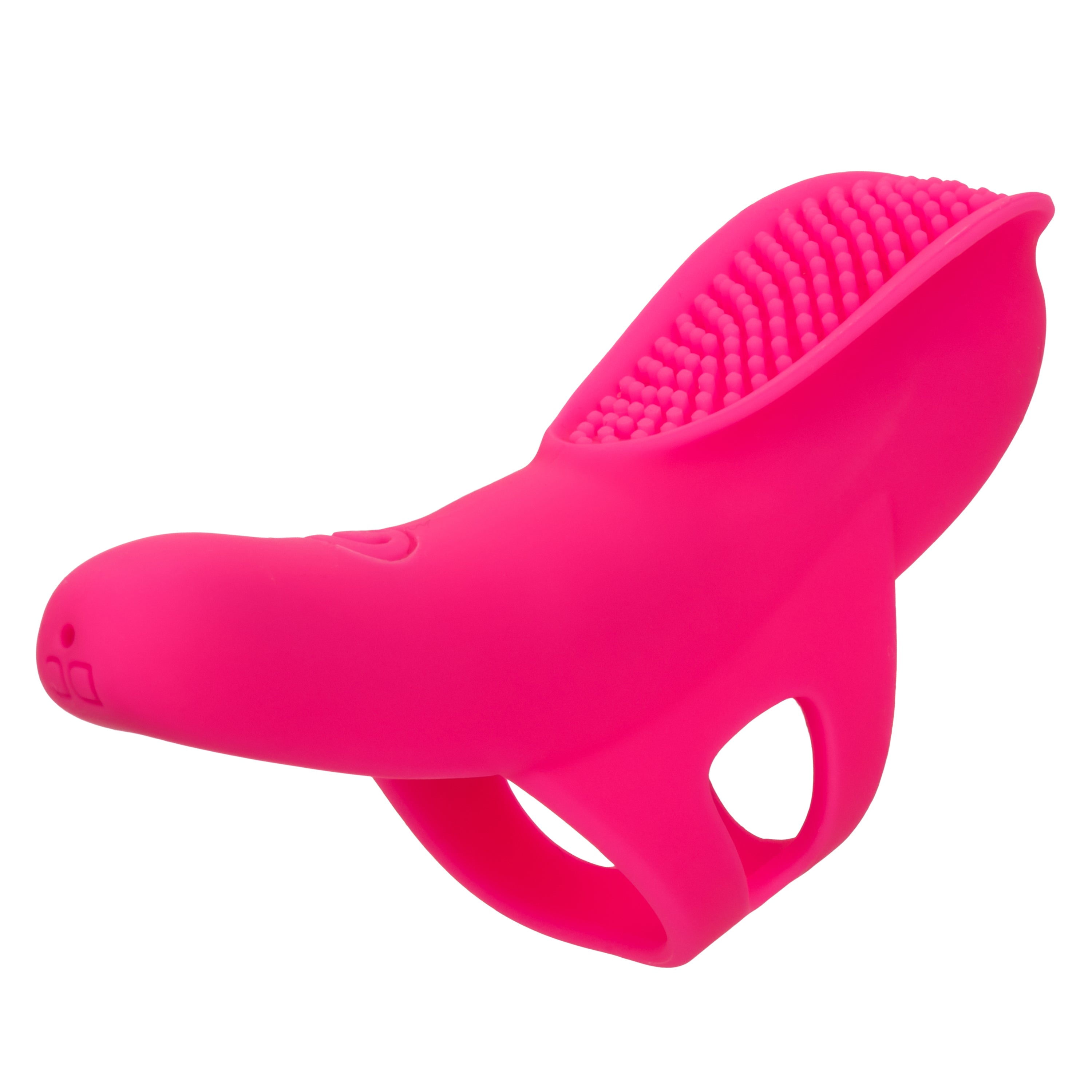 Neon Vibes The Nubby Vibe Pink Silicone Finger Teaser with 10 Functions and Rechargeable > Vibrators > Finger Vibrators