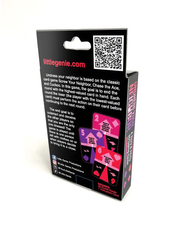 Undress Your Neighbor – Adult Stripping Card Game > Novelties > Card Games
