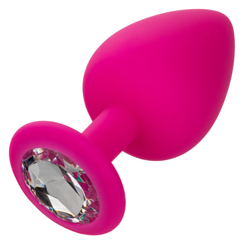 Cheeky Gems Pink Anal Training Kit with 3 Graduated Silicone Plugs and Gem Base > Anal Range > Butt Plug Kits