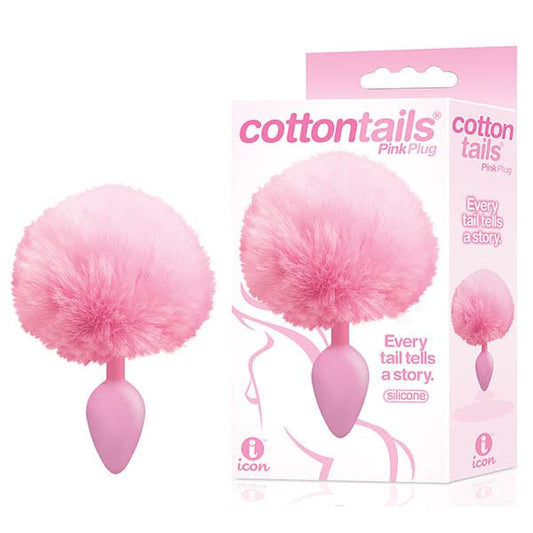 Icon Brands ANAL TOYS Pink Cottontails -  Butt Plug with Bunny Tail 847841026413