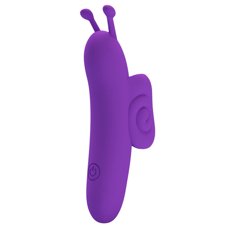 Rechargeable Snail – Ergonomic Silicone Finger Vibrator with 10 Vibration Modes One Size > Vibrators > Finger Vibrators
