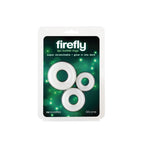 Firefly Bubble Rings Glow in the Dark Cock Rings Set of 3 White > Cock Ring > Sets