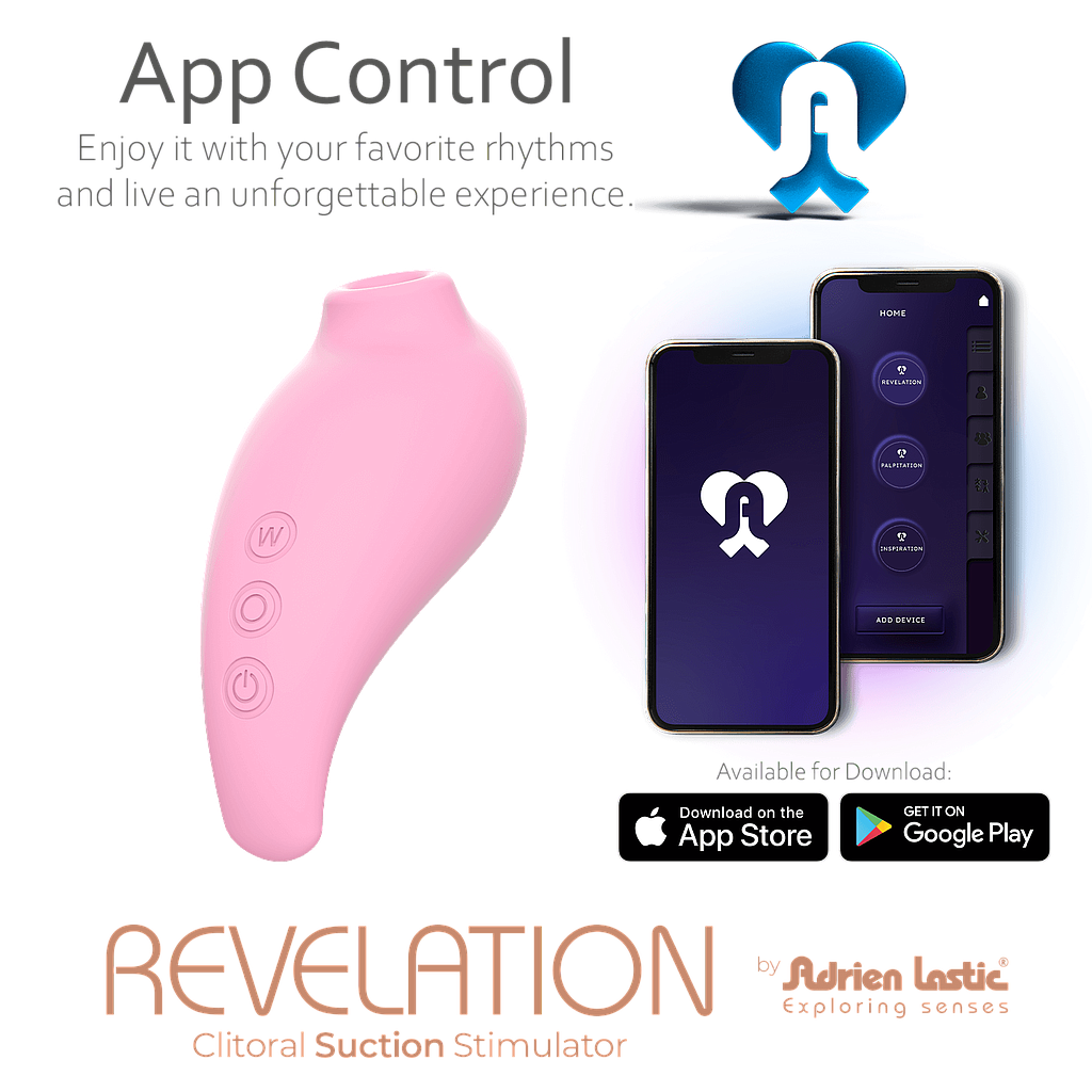 Adrien Lastic Revelation Pink Clitoral Suction Stimulator with App Control > Vibrators > Ladies > Clitoral Vibrators and Stimulators