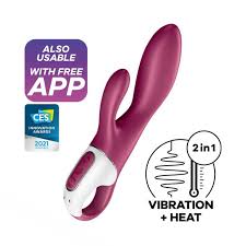 Satisfyer Heated Affair Warming Rabbit Vibrator in Burgundy with Bluetooth Connectivity > Vibrators > Ladies > Rabbit