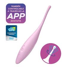 Satisfyer Twirling Joy (Pink) – Waterproof Rechargeable Silicone Vibrator with App Control > Sex Toys > Couples Toys
