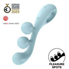 Satisfyer Love Me Rabbit Vibrator Blue with Dual Motors Waterproof Silicone G-Spot and Clitoral Stimulator > Sex Toys For Ladies > G-Spot Vibrators