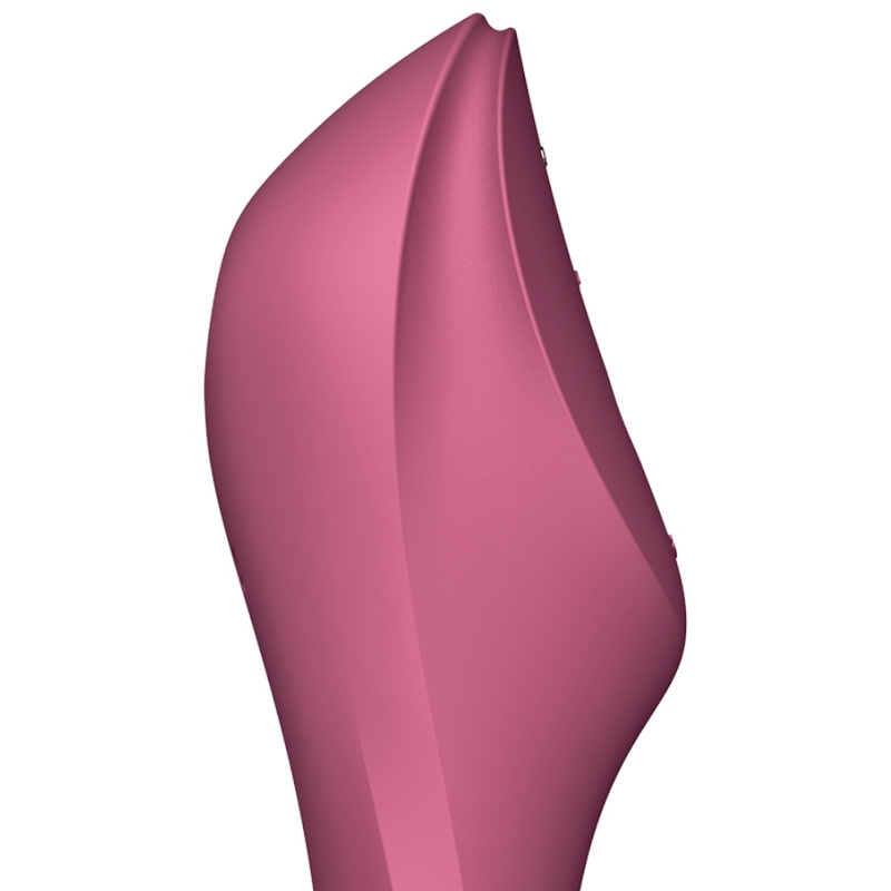 Satisfyer Curvy Trinity 3 Red Silicone Multifunctional Vibrator with 3 Motors > Sex Toys For Ladies > G-Spot Vibrators