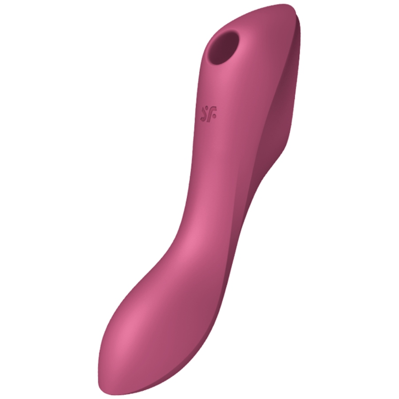 Satisfyer Curvy Trinity 3 Red Silicone Multifunctional Vibrator with 3 Motors > Sex Toys For Ladies > G-Spot Vibrators