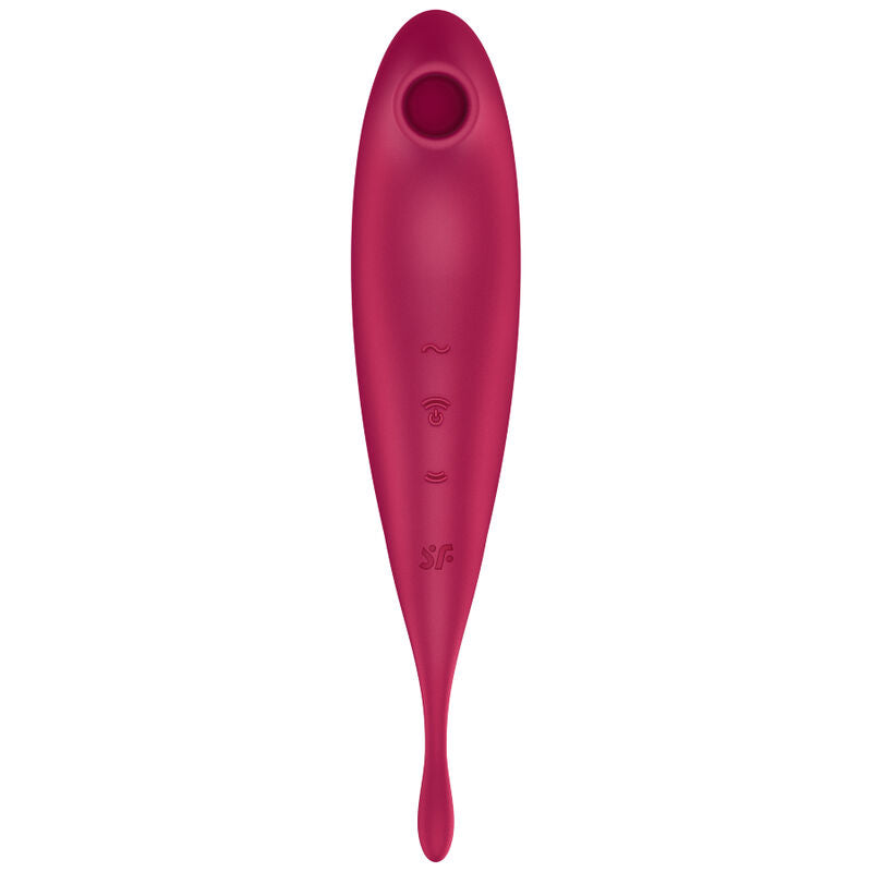 SATISFYER - TWIRLING PRO+ ESTIMULADOR Y VIBRADOR APP ROJO Main image