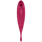 SATISFYER - TWIRLING PRO+ ESTIMULADOR Y VIBRADOR APP ROJO