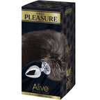 Alive Black and White Fox Tail Plug Large > Anal Range > Tail Butt Plugs