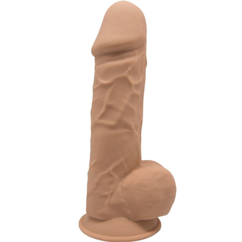 SILEXD - MODELO 1 PENE REALISTICO SILICONA PREMIUM SILEXPAN CARAMELO 21.5 CM Main image