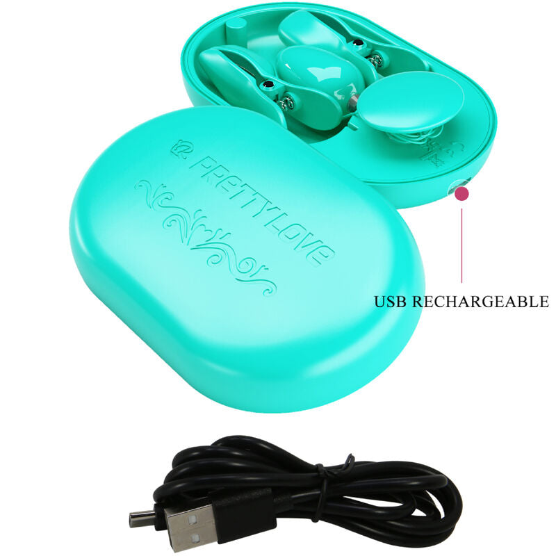 Surprise Box Nipple Clamps – Waterproof USB Rechargeable Stimulator with 12 Vibration Settings > Sex Toys > Nipple Clips