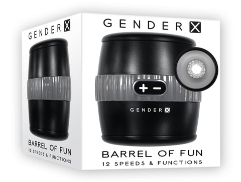 Gender X Barrel of Fun – USB Rechargeable Stroker > Sex Toys For Men > Masturbators > Vibrating