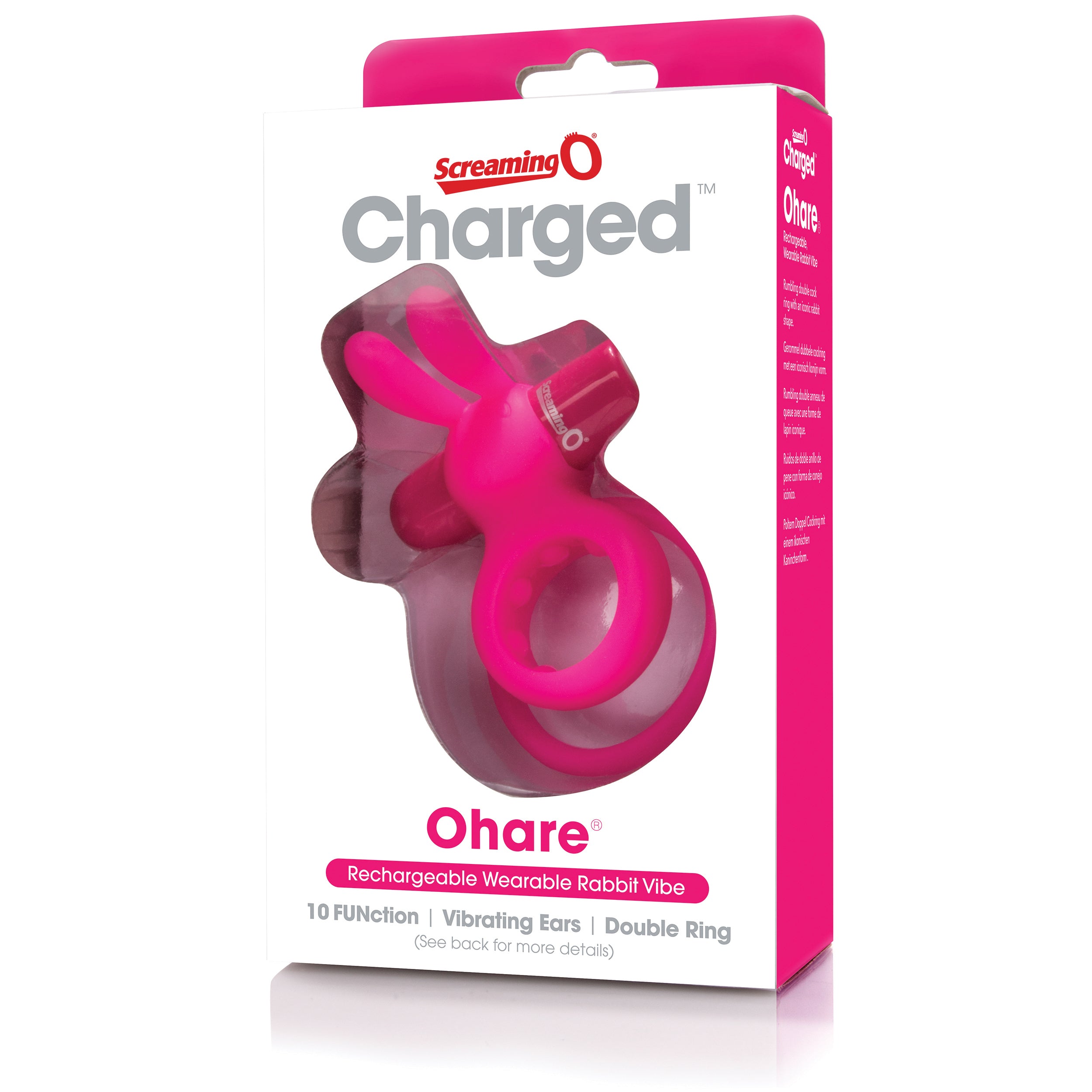 Charged Ohare – Rechargeable Double Cock Ring Rabbit Vibrator > Sex Toys > Couples Toys