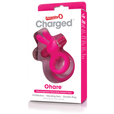 Charged Ohare – Rechargeable Double Cock Ring Rabbit Vibrator > Sex Toys > Couples Toys