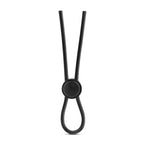 Stay Hard Silicone Loop Cock Ring in Black Black > Cock Ring > Adjustable