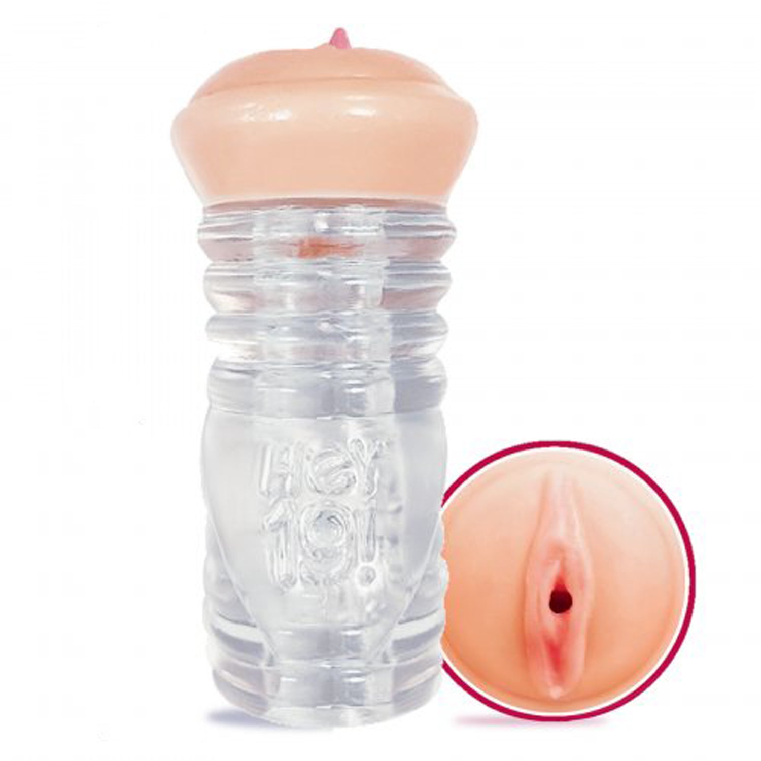 Hey 19 Clear Stroker with Realistic Haley Spades Lips Design > Sex Toys For Men > Masturbators > Pornstar