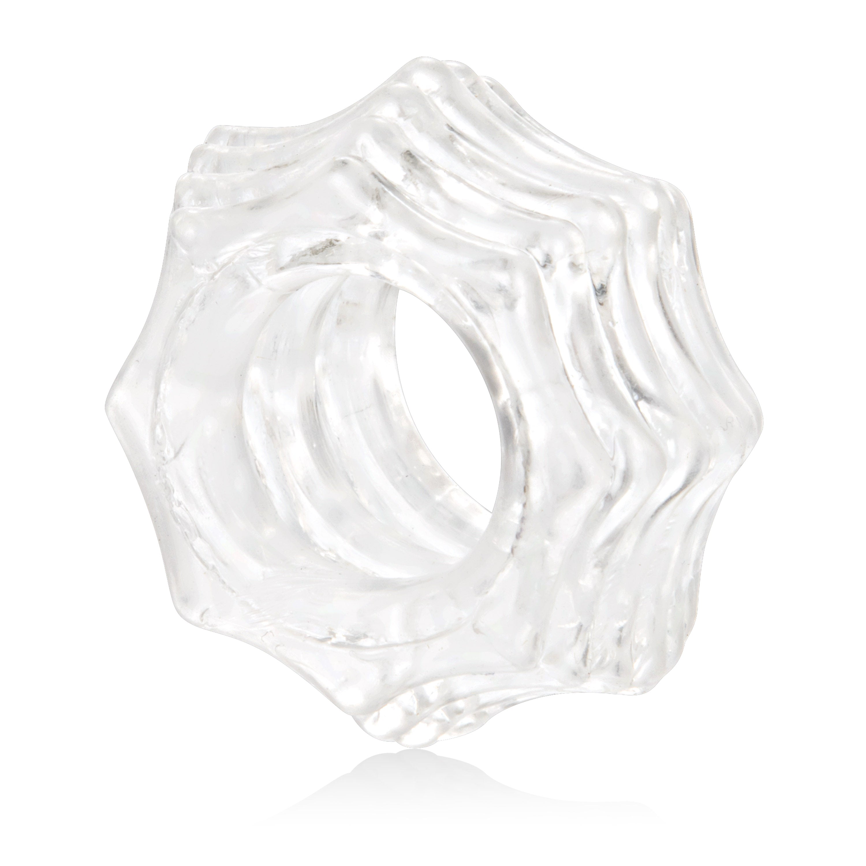 Reversible Ring Set – Stretchy Durable Erection Enhancers 3-Piece Set Clear > Cock Ring > Sets