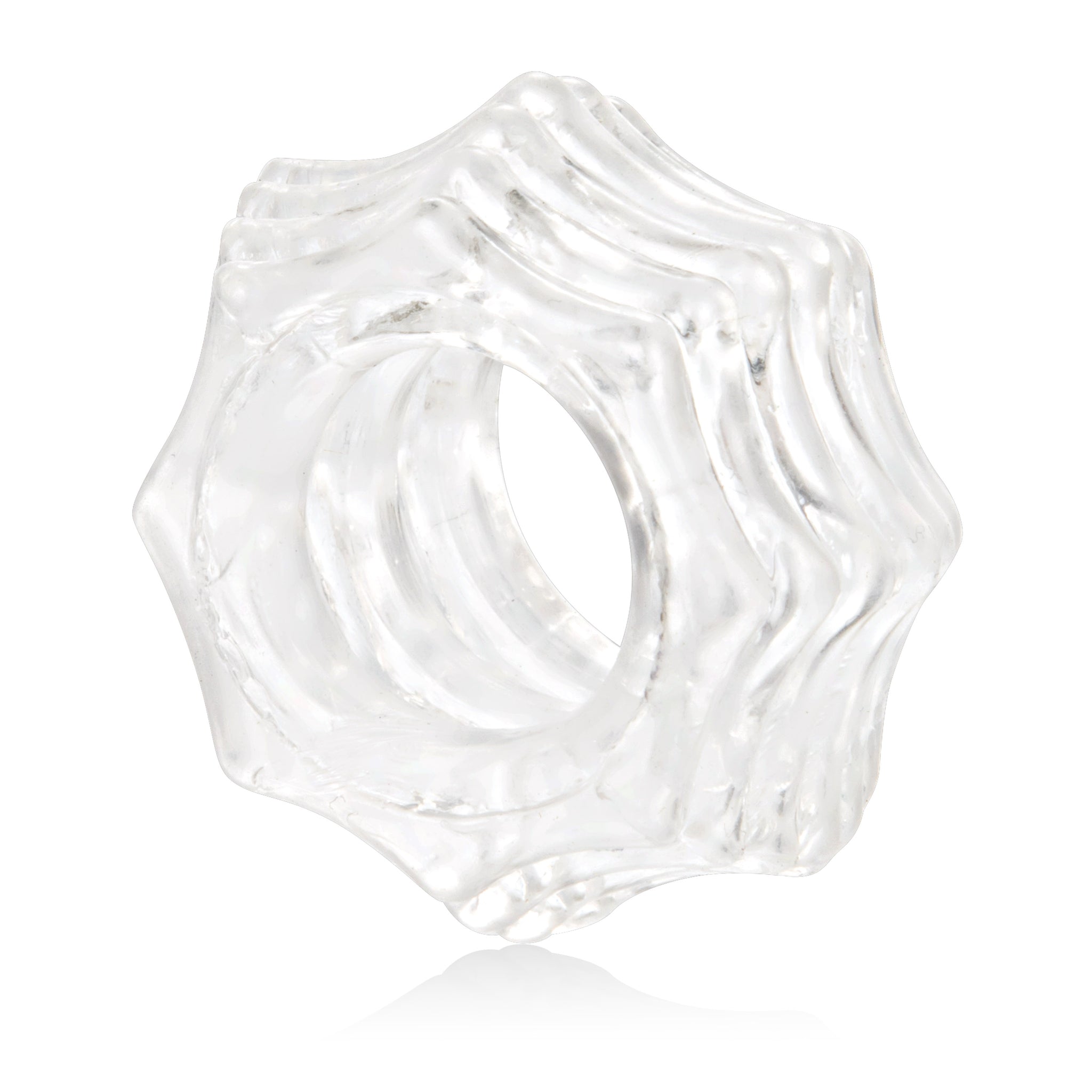 Reversible Ring Set – Stretchy Durable Erection Enhancers 3-Piece Set Clear > Cock Ring > Sets