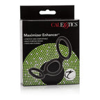Maximizer Enhancer Triple Silicone Ring Set Black with 2 Inch Base, 1.5 Inch Scrotum, and 1.25 Inch Shaft Rings > Cock Ring > Sets