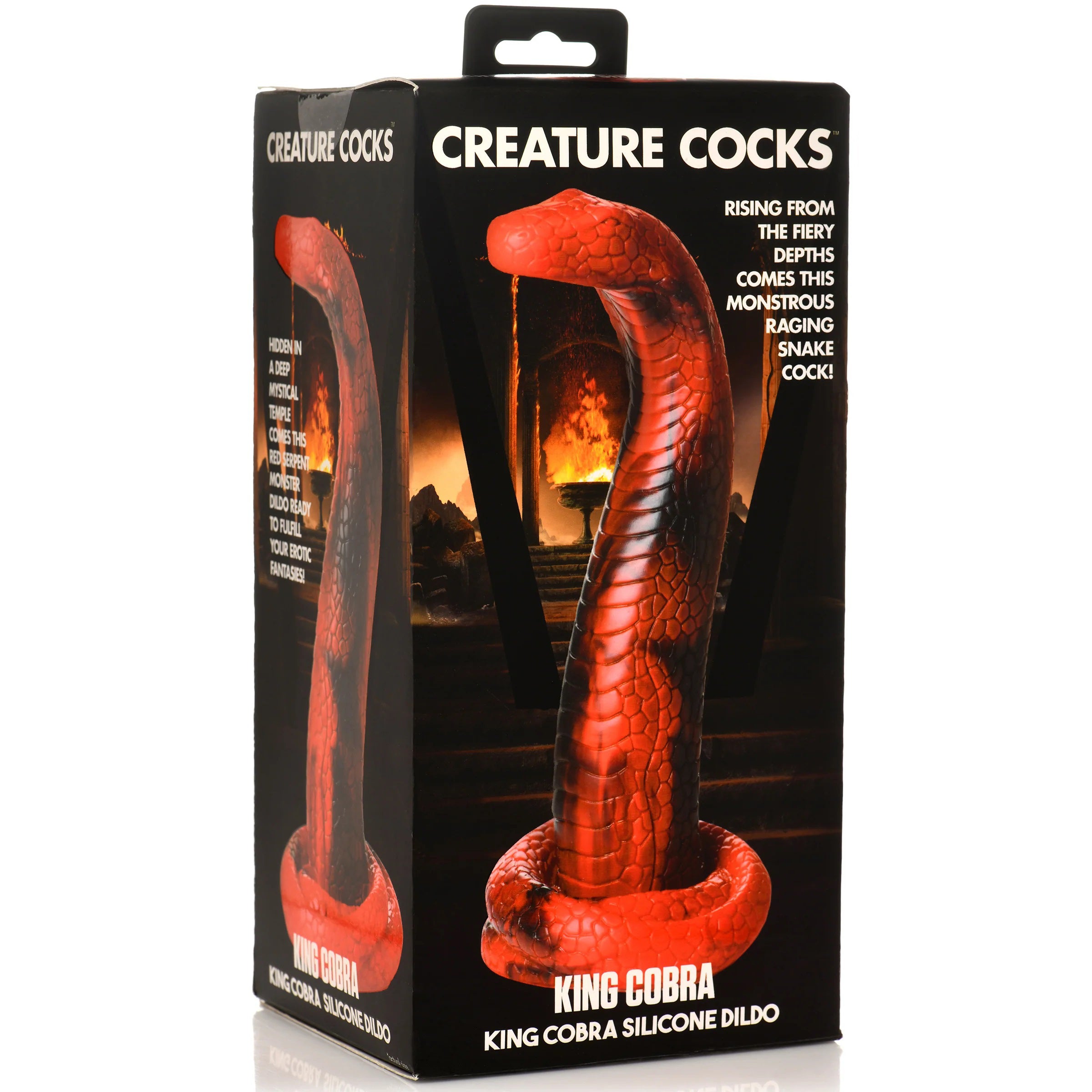 Creature Cocks King Cobra Silicone Dildo – Large Textured 12 Inch Silicone Dildo Fantasy Dongs