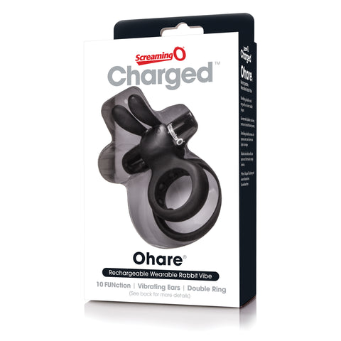 Charged Ohare – Rechargeable Double Cock Ring Rabbit Vibrator > Sex Toys > Couples Toys