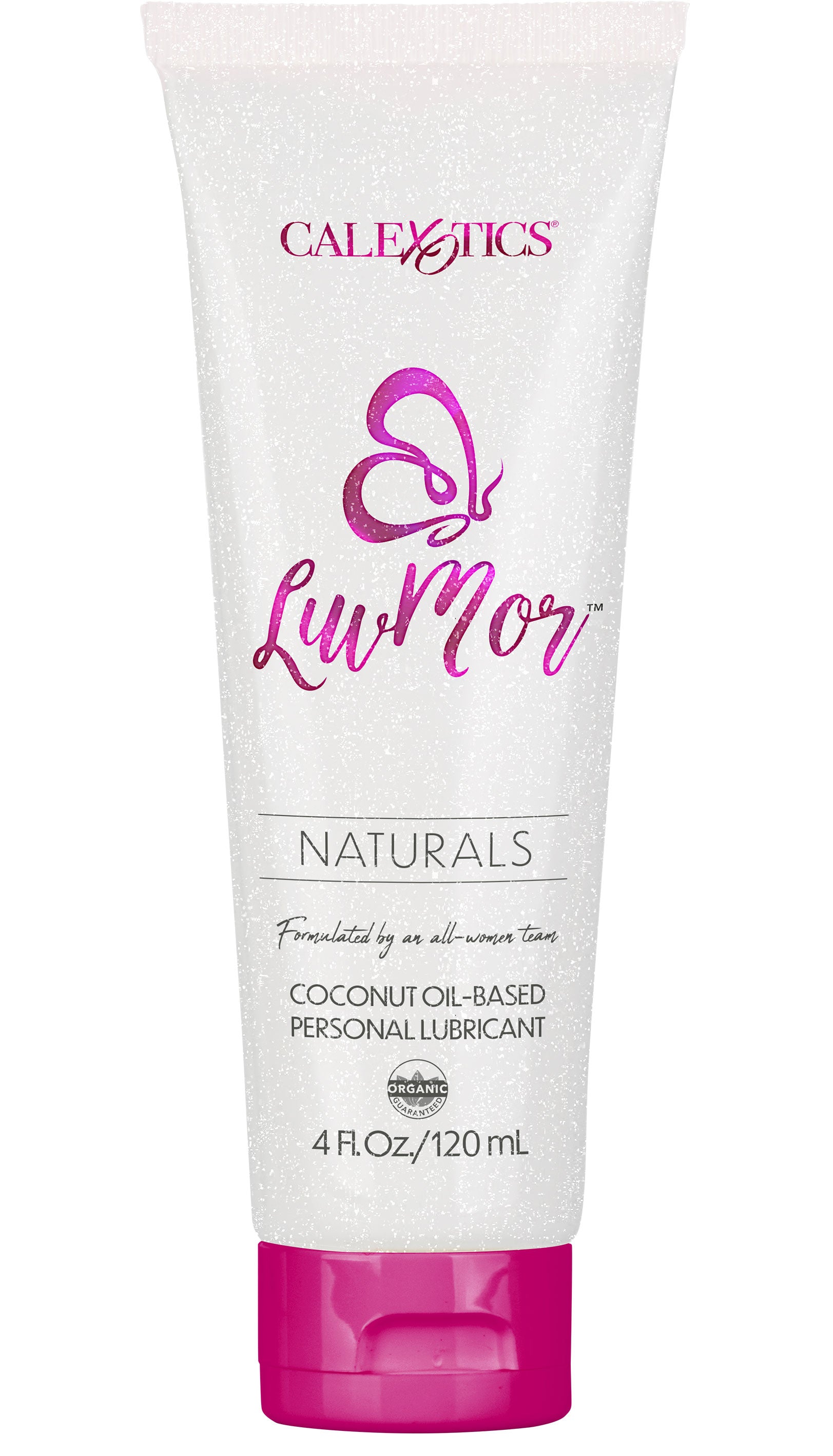 LuvMor Naturals Coconut Oil-Based Personal Lubricant 4 Fl Oz 120ml White Tube with Pink Cap Default Title > Lube > Speciality
