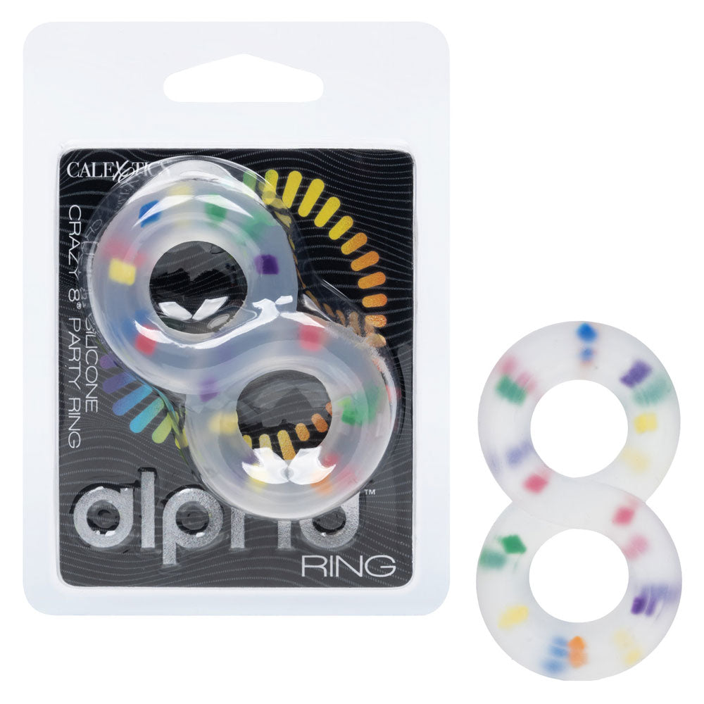 Alpha™ Liquid Silicone Crazy 8® Party Ring COCK RINGS