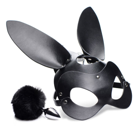 Bunny Tail Anal Plug and Mask Set for Playful Seduction and Intimate Moments > Bondage Gear > Masks