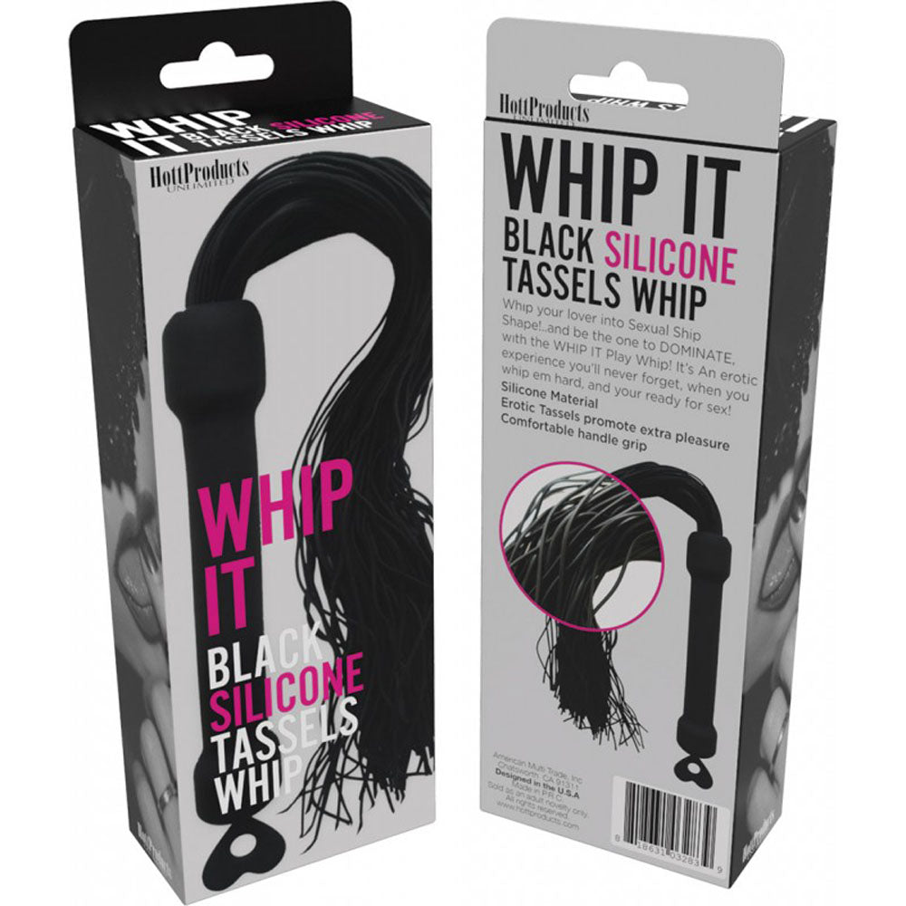 Whip It Play Whip – Silicone Tassel Whip with Comfortable Grip Erotic Accessory > Bondage Gear > Whips & Floggers