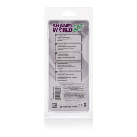Shane's World Sparkle Bullet 4 Inch Purple Waterproof Vibe with 3 Intense Speeds BULLETS