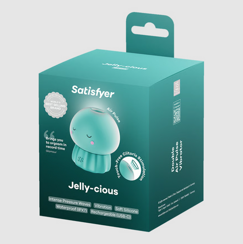 Satisfyer Jelly-Cious Waterproof Air Pulse Vibrator with Dual Motors and Multiple Intensities > Sex Toys For Ladies > Air Pulsation