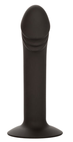CalExotics Silicone Curved Anal Stud Black Smooth Silicone with Suction Cup Base 5 Inch > Anal Range > Butt Plugs