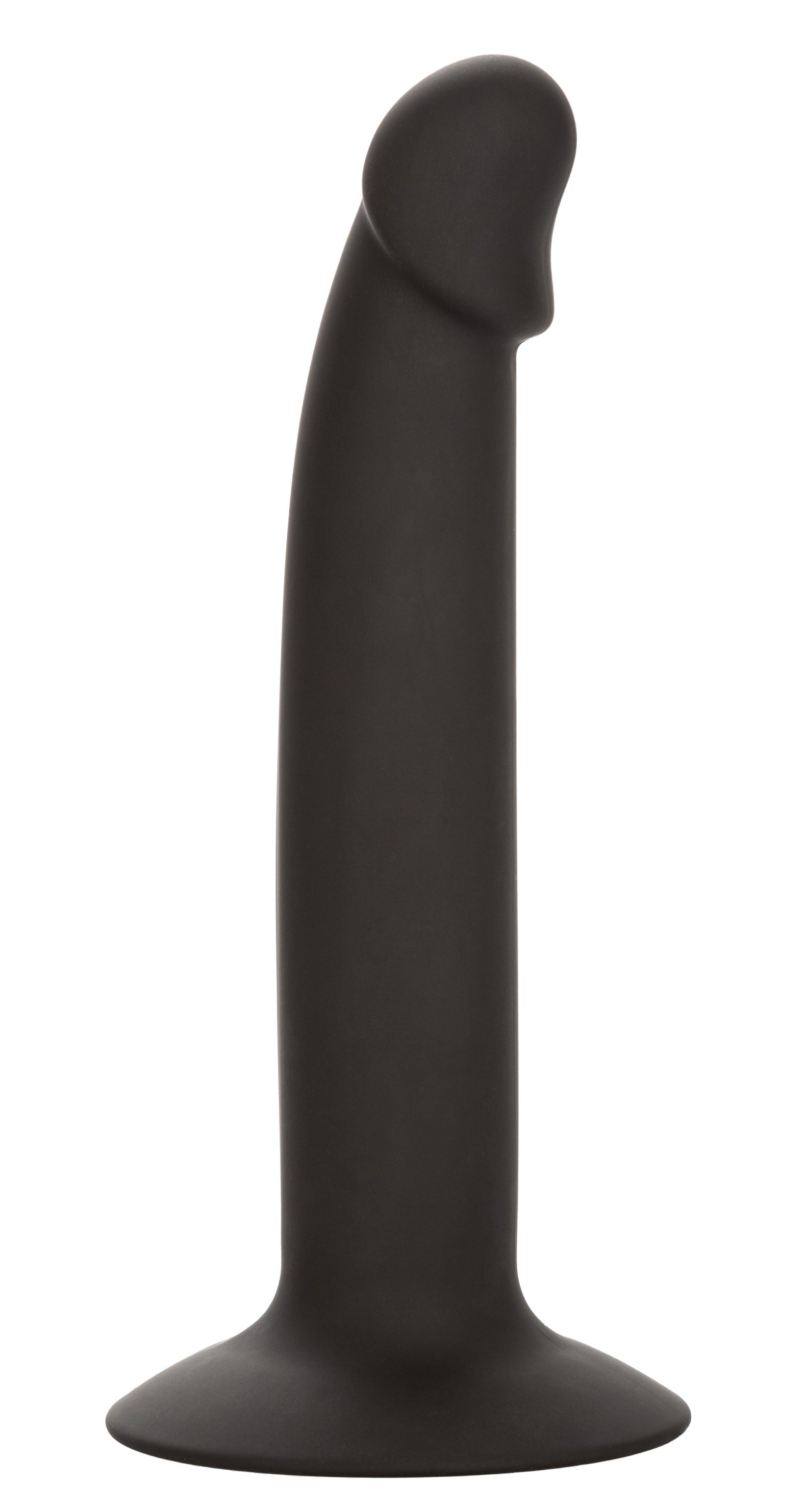 CalExotics Silicone Slim Anal Stud Black Slim Shaft with Suction Cup Base > Anal Range > Butt Plugs