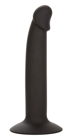 CalExotics Silicone Slim Anal Stud Black Slim Shaft with Suction Cup Base > Anal Range > Butt Plugs