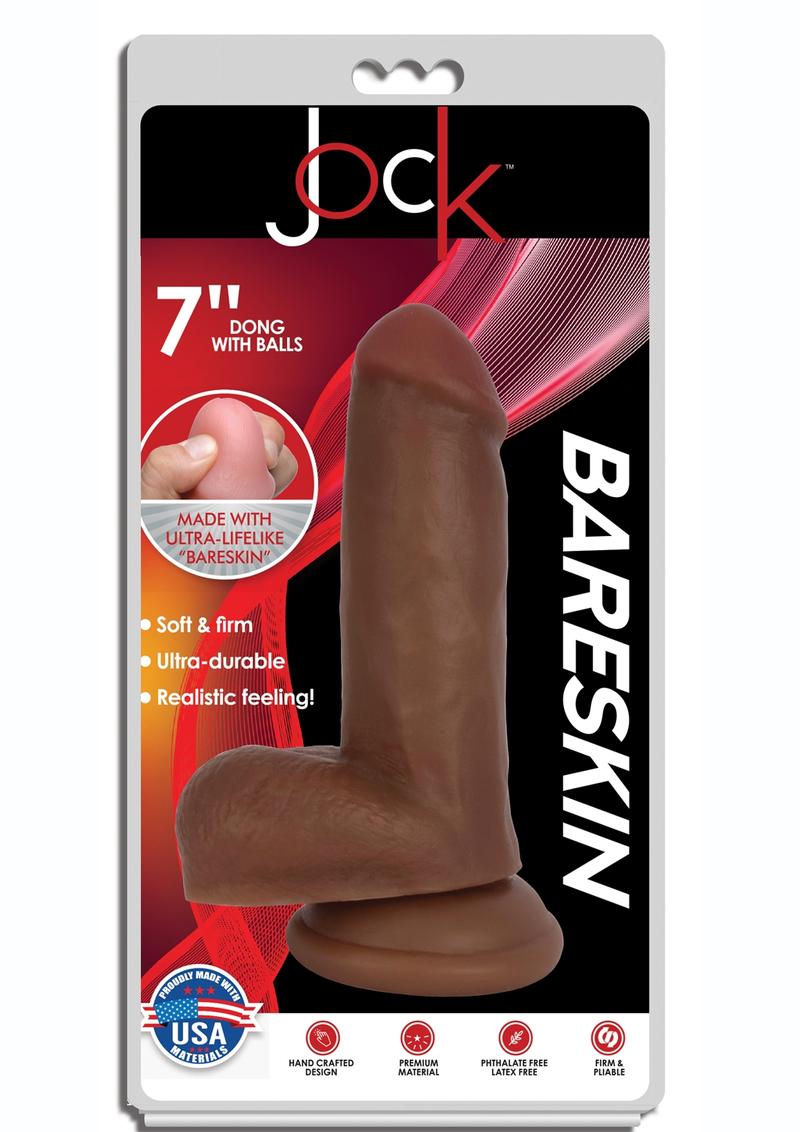 Jock 6 Inch Bareskin Dong with Balls Latte > Dildos > Realistic Dildos