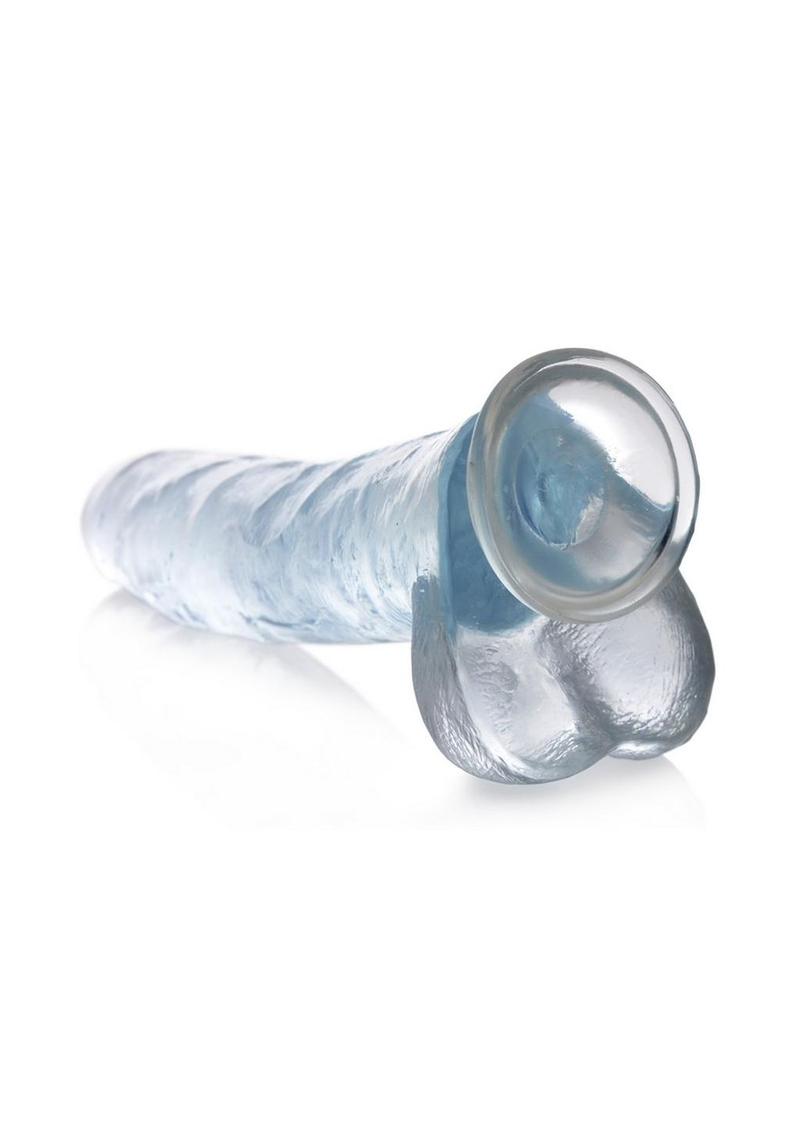 JOCK C-Thru 6 Inch Clear TPE Dong with Balls and Suction Cup > Dildos > Realistic Dildos