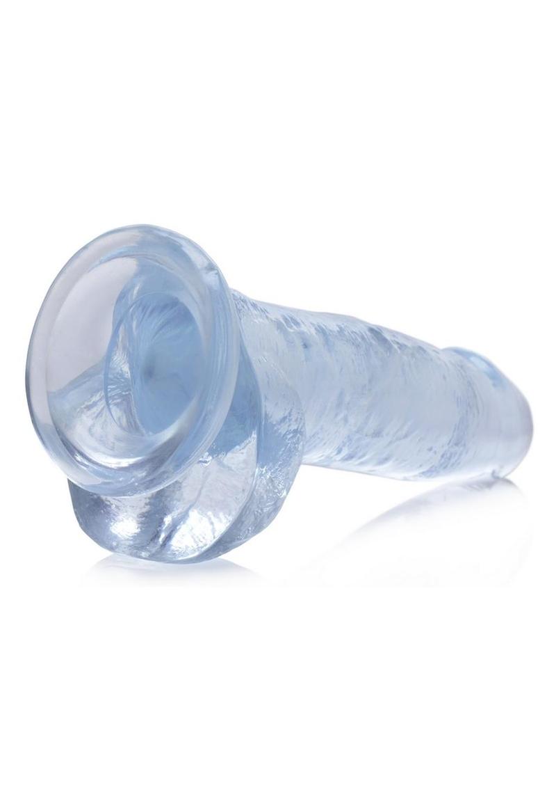 JOCK C-Thru 6 Inch Clear TPE Dong with Balls and Suction Cup > Dildos > Realistic Dildos
