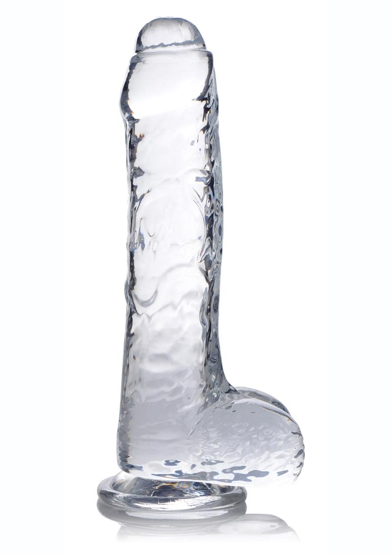 JOCK C-Thru 8 Inch Clear Dong with Balls > Dildos > Realistic Dildos