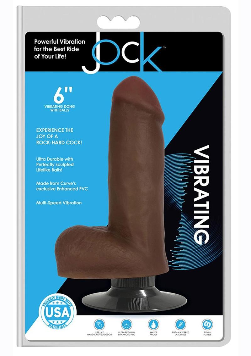 Jock 6 Inch Vibrating Dong With Balls Vanilla Color > Vibrators > Realistic Vibrators