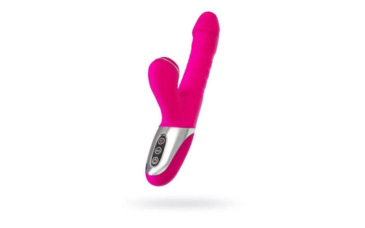 JOS Adult Toys Pink JOS To-Frolly Thrusting and Sucking Vibrator