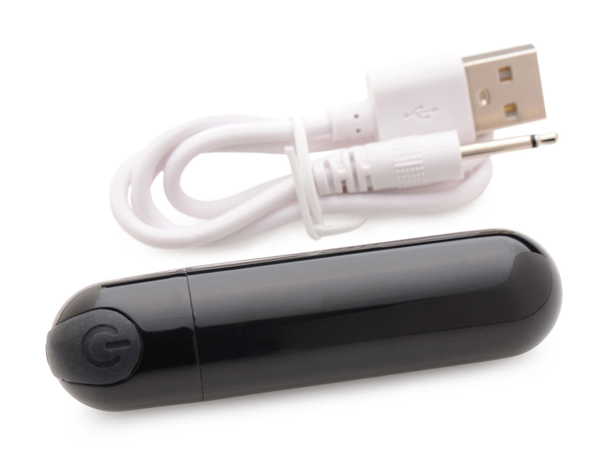 Bang 10X Rechargeable Vibrating Bullet (Black) – Compact Bullet Vibrator Black > Vibrators > Mini Vibrators