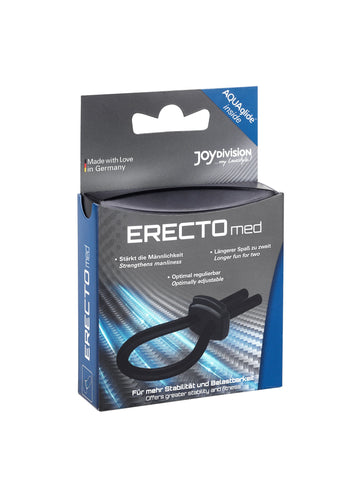 Erectomed Adjustable Cock Ring Black for Enhanced Pleasure and Performance COCK RINGS