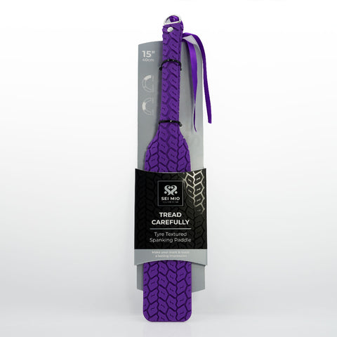 Sei Mio Tyre Paddle Purple 15 Inch Double-Sided Vegan Waterproof Spanking Paddle > Bondage Gear > Paddles